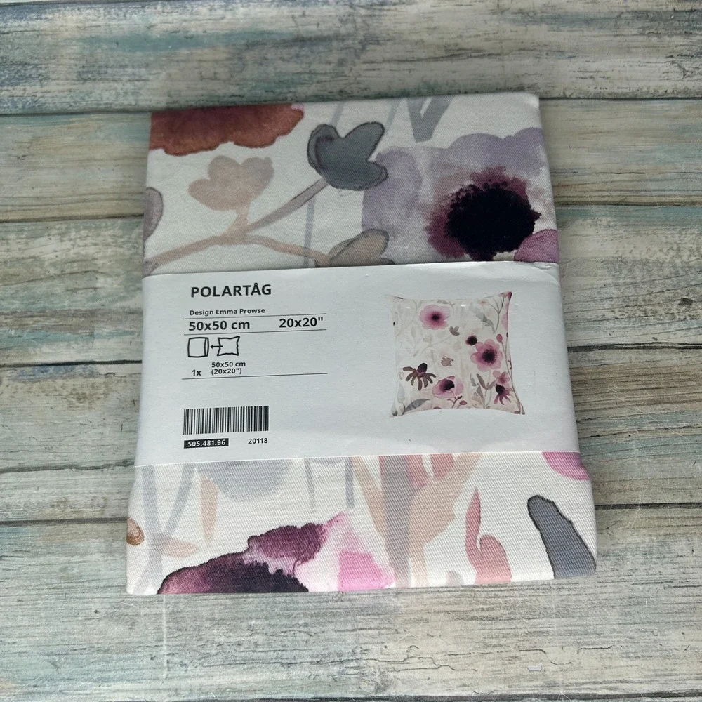 Ikea Polartag Pillow Cover Case Cotton 20